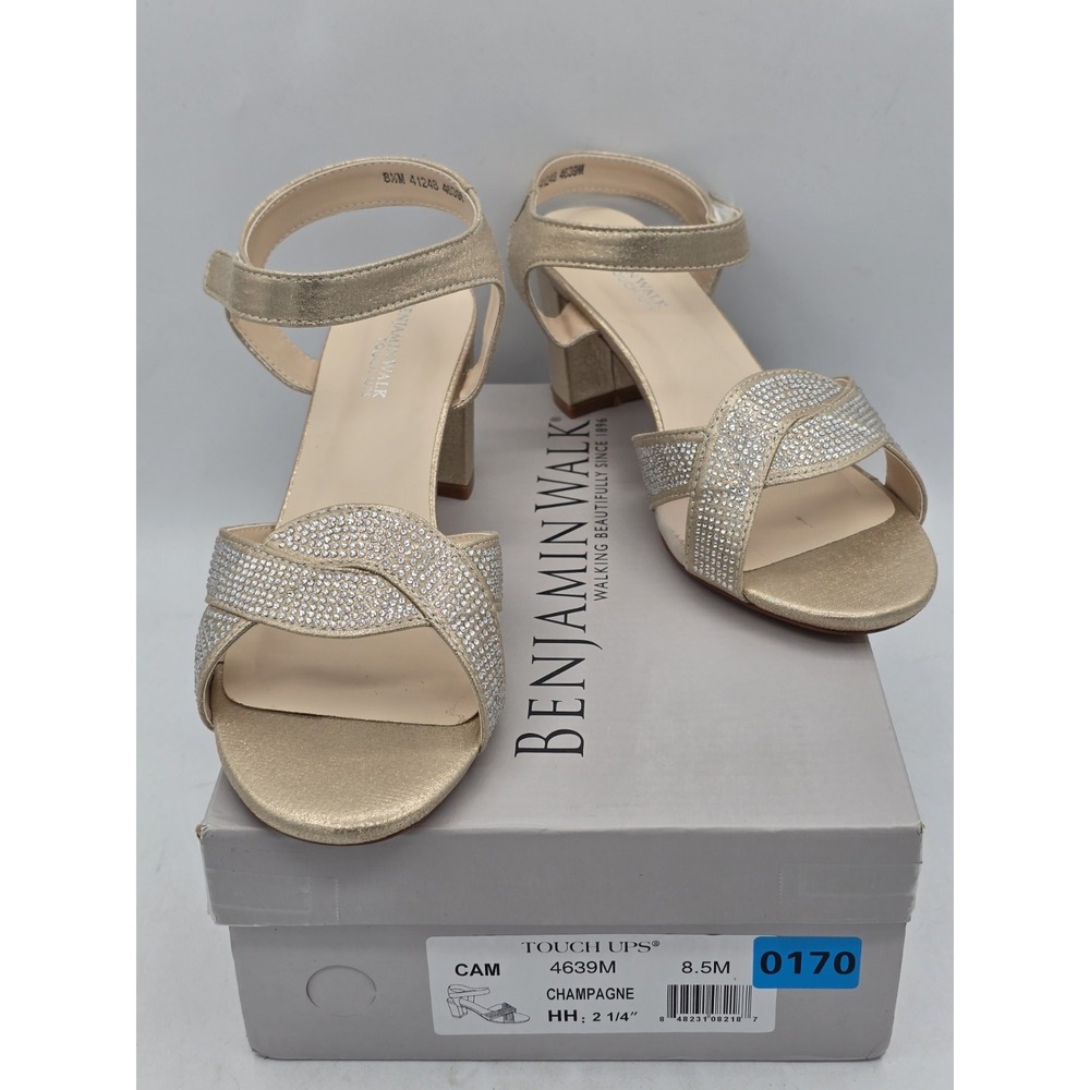 Women's Touch Ups by Benjamin‎ Walk Cam Sandals Champagne Size 7.5M